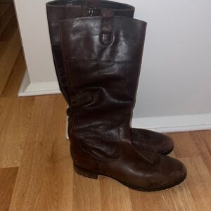 Ralph Lauren dark brown riding boots size 8